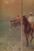 Edgar Degas Reinsman  before race oil